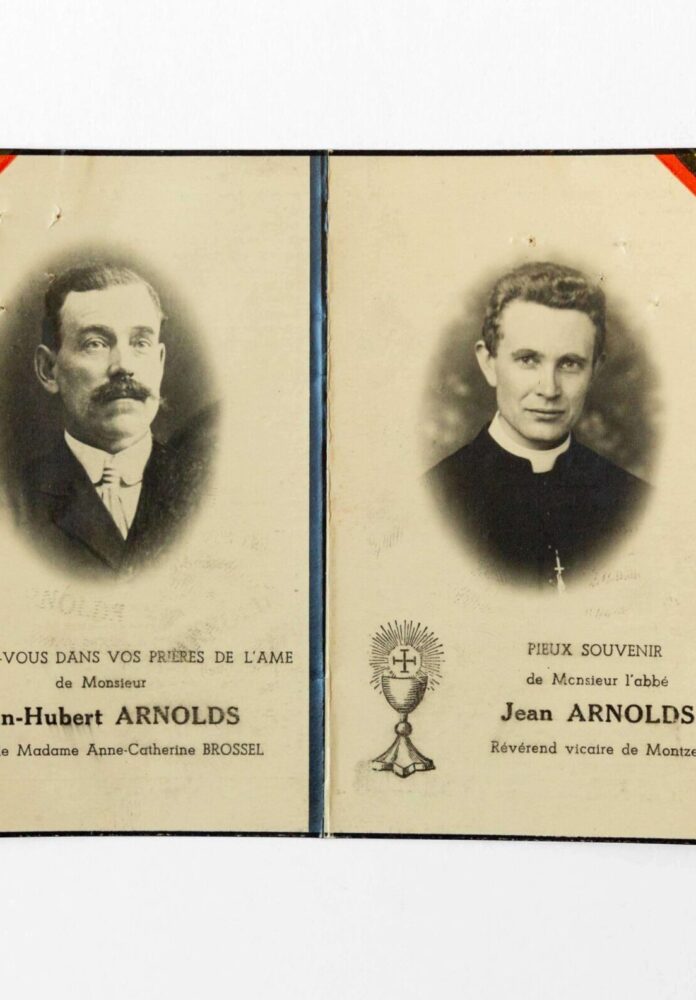 Archiv des Kriegsopferdiensts, Akte Jean Hubert Arnolds, PPAD45621/4758. Photo : Philippe Beck